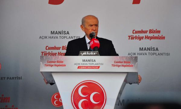 Ersan ERDOĞAN/ MANİSA, (DHA)- MHP Genel Başkanı Devlet Bahçeli, Manisa’da