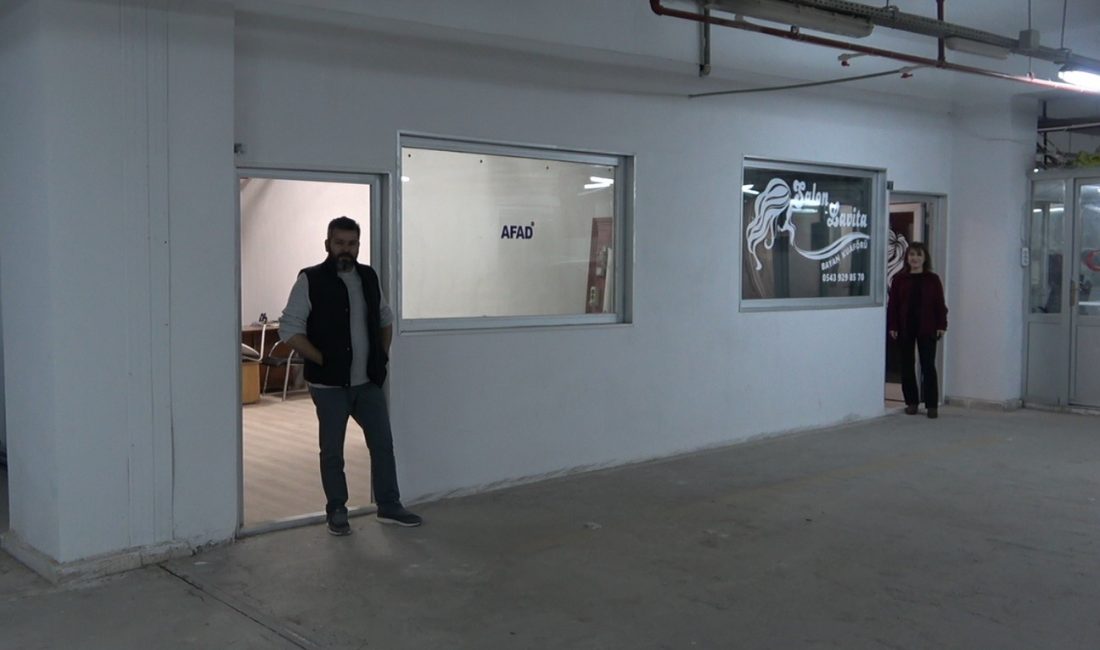 OSMANİYE'DE DEPREMDE İŞYERLERİ YIKILAN 24 ESNAF YERALTI OTOPARKINA KURULAN YENİ
