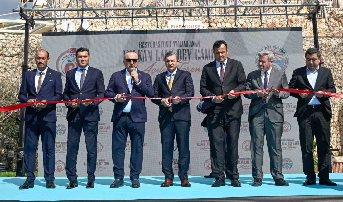ANTALYA’NIN KAŞ İLÇESİNDE RESTORASYONU TAMAMLANAN TARİHİ LAMİ BEY CAMİSİ TÖRENLE