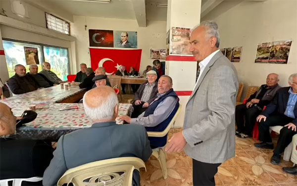 KADİRLİ Yeni Mahallede  Muhtar Adayı olan Abuzer Temizer çalışmalarına dolu