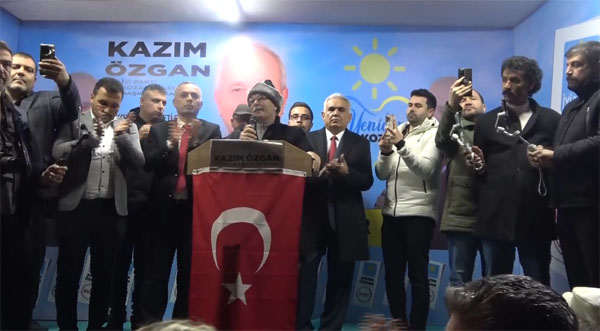 Özgan; “Biz eğilmedik bükülmedik, bu memlekette Allah’tan başka kimse beni