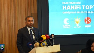 Cumhur İttifakı AK Parti Onikişubat Belediye Başkan Adayı Toptaş projelerini