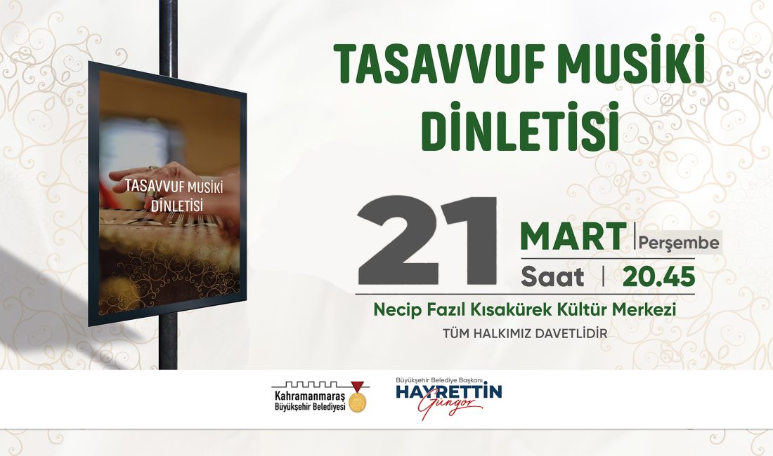 Kahramanmaraş Büyükşehir Belediyesi, Ramazan ayı boyunca düzenlediği kültür sanat etkinliklerine