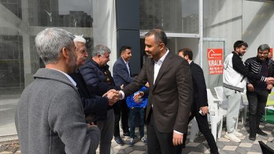 Kuzey Çevre Yolu’nda esnaf ve vatandaşlarla bir araya gelen Başkan