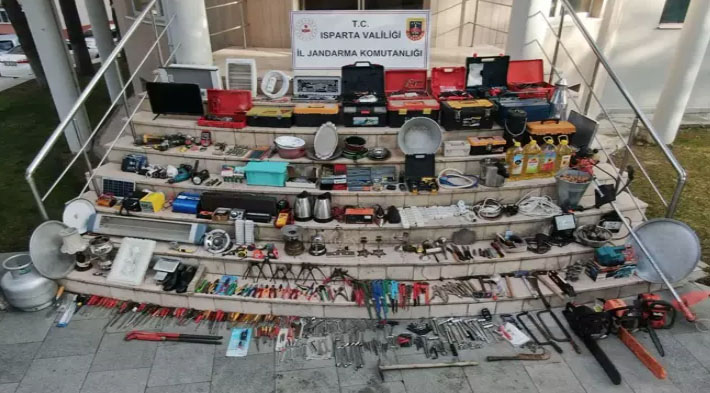Isparta'da hırsızlık şüphelisi yakalandı