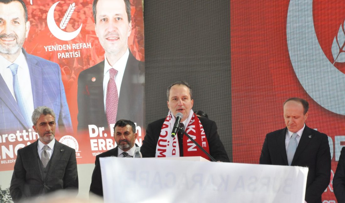 ‘MİLLETİMİZ AKIN AKIN YENİDEN REFAH’A KOŞUYOR’ Yeniden Refah Partisi Genel