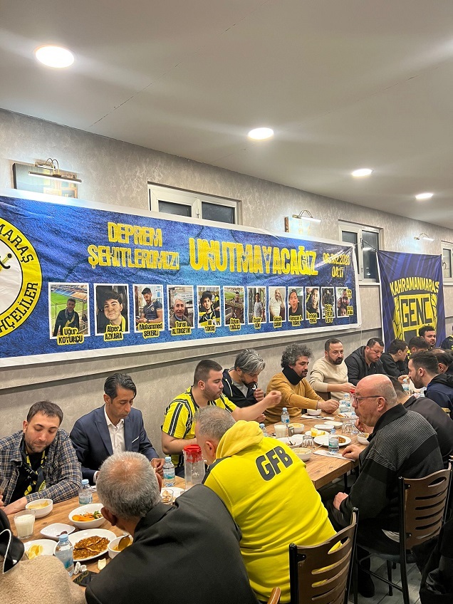 GENÇ FENERBAHÇE KAHRAMANMARAŞ DEPREMZEDE AİLELERLE İFTARDA BULUŞTU