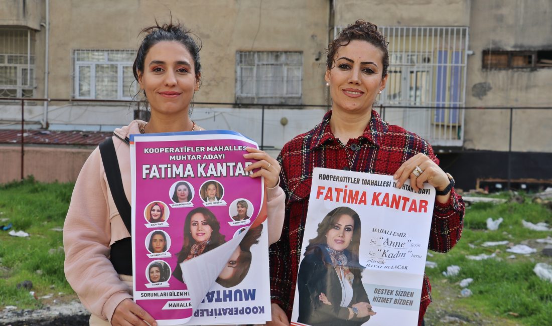Kadın muhtar adayı, 8 azasını da kadınlardan seçti; 4 erkek adaya karşı yarışacak Selim KAYA/DİYARBAKIR, – DİYARBAKIR’ın Yenişehir ilçesinde ev kadını Fatima Kantar