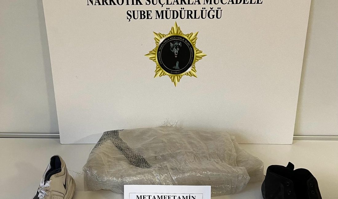 Emre ÖNCEL/SAMSUN, -SAMSUN’da bir eve yapılan baskında ayakkabı içerisine gizlenmiş