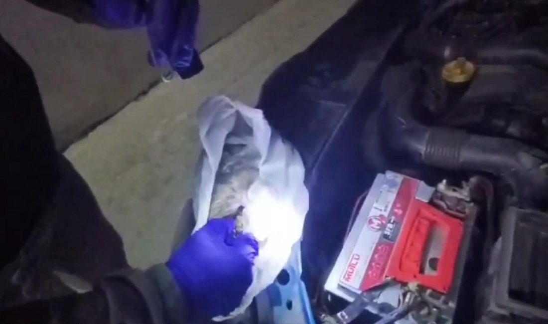 Abdullah YALÇIN/TEKİRDAĞ, – TEKİRDAĞ’da polisin şüphe üzerine arama yaptığı taksinin