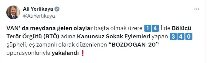 14 ildeki sokak eylemlerine 340 gozalti 660e847410045