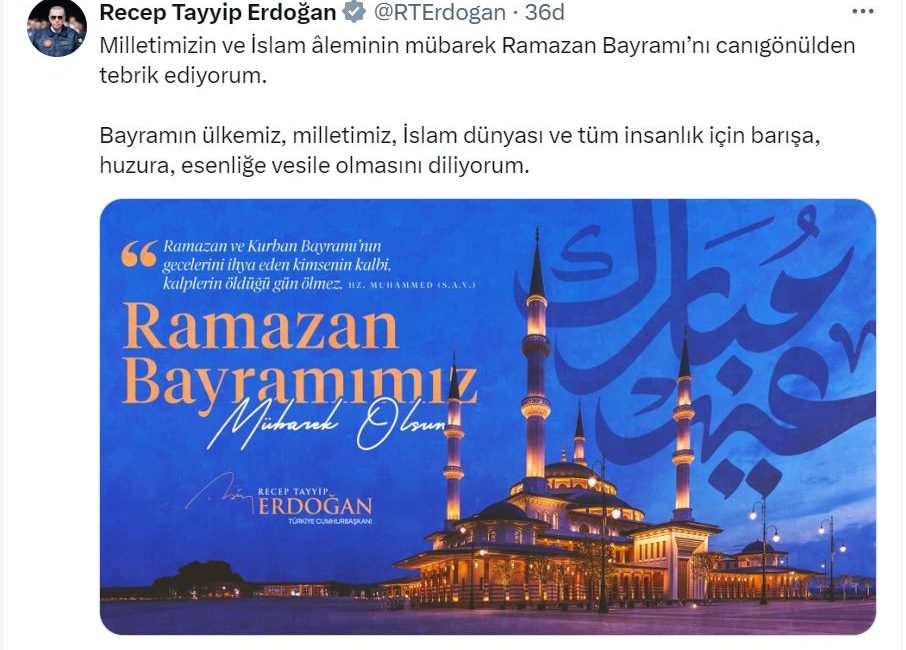 Kaan ULU/ANKARA, – CUMHURBAŞKANI Recep Tayyip Erdoğan, ”Milletimizin ve İslam