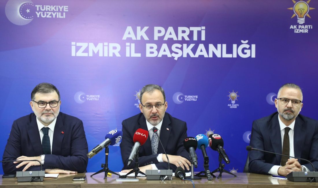 Yağmur ÖNGÜN/İZMİR, – ÖNCEKİ dönem Gençlik ve Spor Bakanı, İzmir