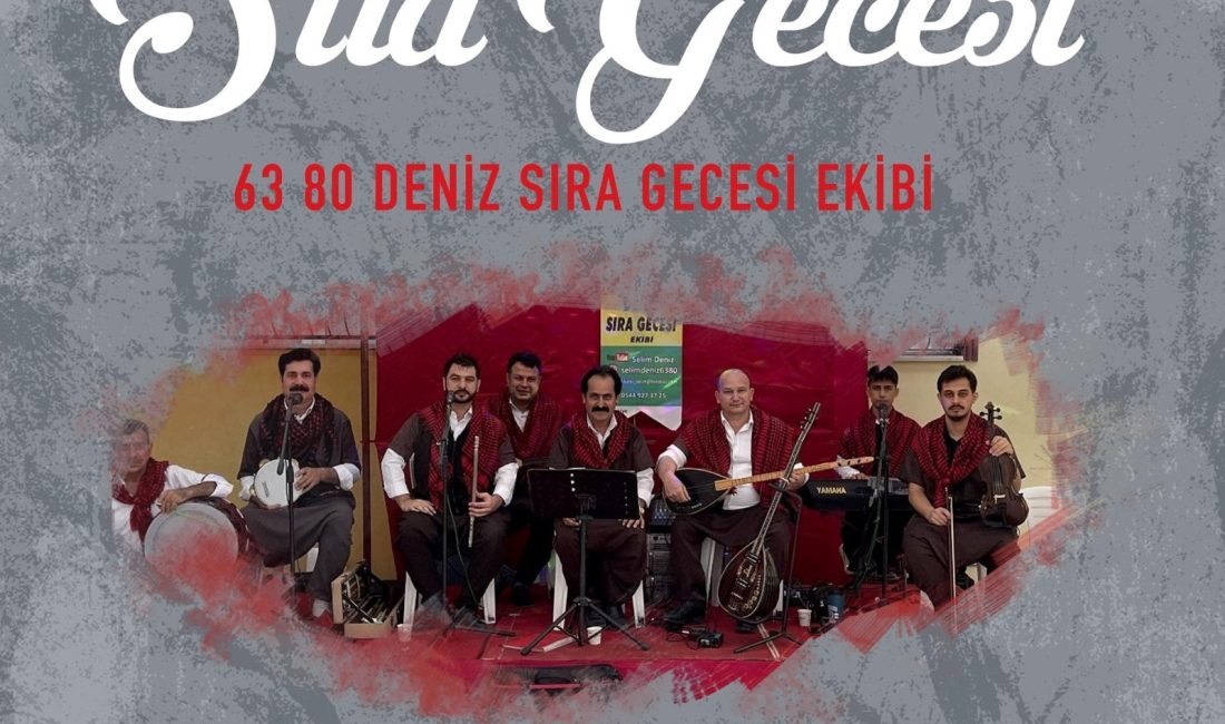 Andırın Belediyesi tarafından düzenlenen sıra gecesi, 20 Mayıs Pazartesi günü