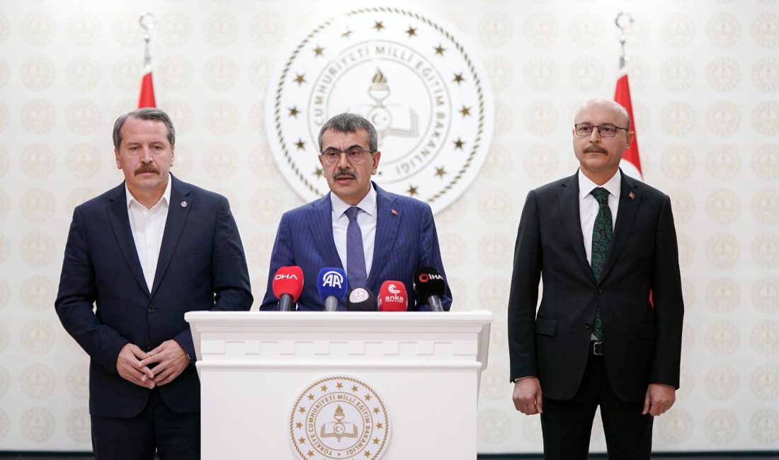 Milli Eğitim Bakanı Yusuf Tekin, öğretmenlere ve eğitim çalışanlarına yönelik