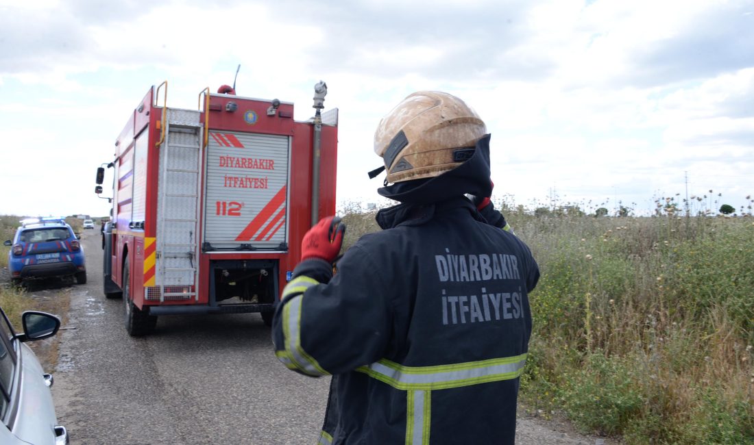 Diyarbakır’da boru hattında meydana gelen yangın, izinsiz kazı sonucu oluşan