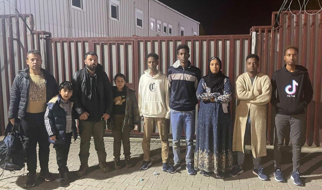 Edirne’de 9 kaçak göçmen
