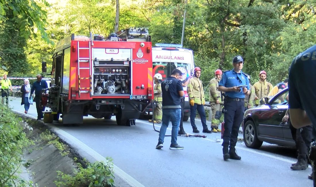 Elektrikli aracın kaza yapması sonucu meydana gelen trafik kazasında, Sarıyer’de