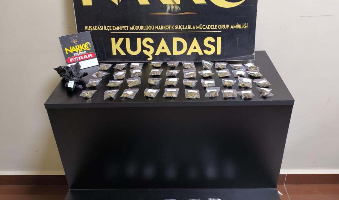 Kuşadası’nda motosiklet sürücüsünden uyuşturucu çıktı Aydın’ın Kuşadası ilçesinde polis ekipleri,