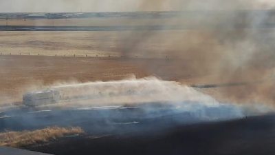 Nusaybin’de Suriye Sınırındaki Mayınlı Bölgede Yangın Çıktı