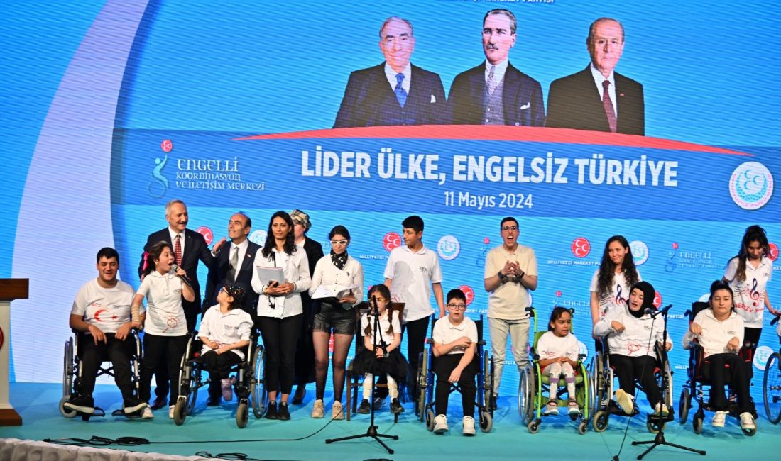 MHP Genel Merkezi’nde düzenlenen ‘Lider Ülke, Engelsiz Türkiye’ etkinliğinde konuşan