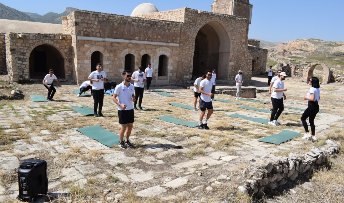 Batman’ın Hasankeyf ilçesinde bulunan tarihi Hasankeyf Kalesi’nde toplanan 16 erkek,