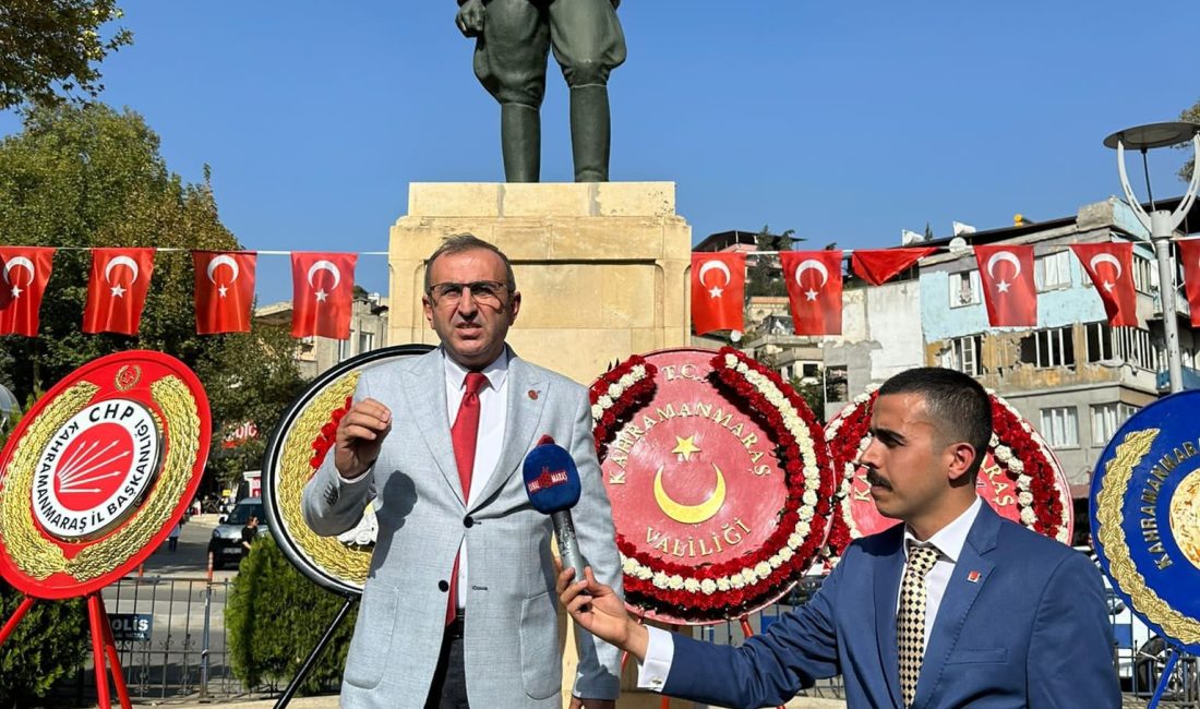 Kahramanmaraş’ta Cumhuriyet Halk Partisi’nin İl Başkanı Ünal Ateş, 19 Mayıs
