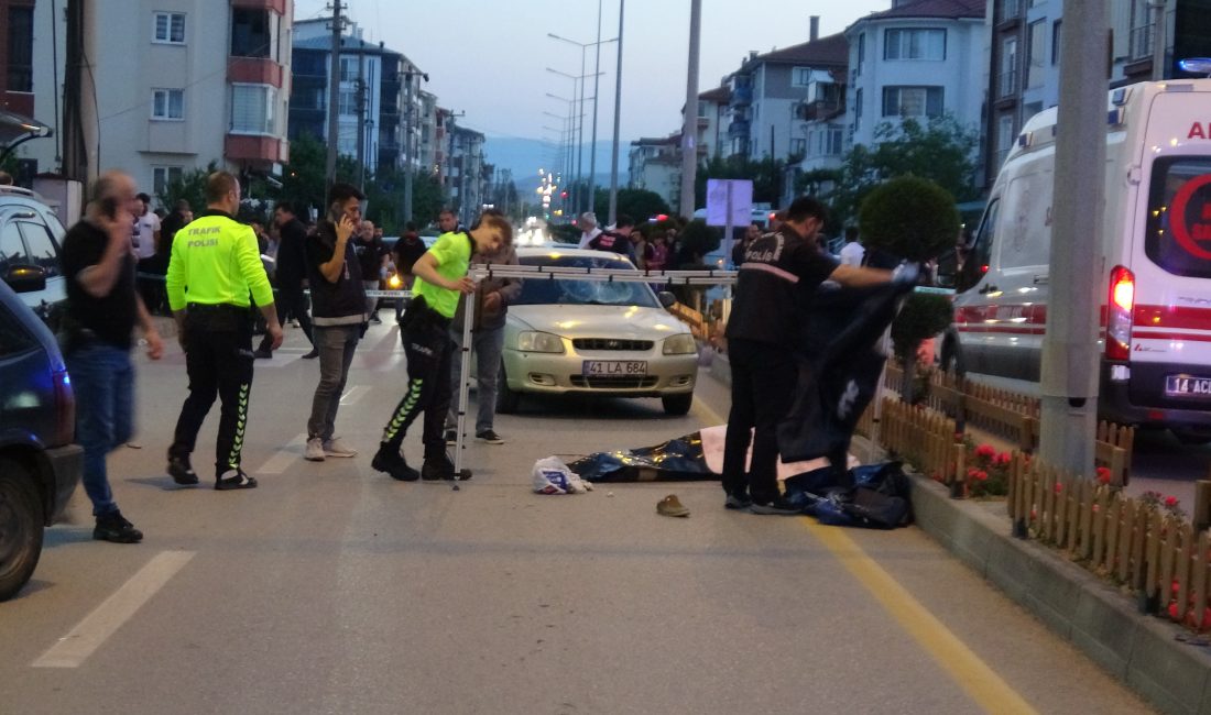 Bolu’nun Sümer Mahallesi’nde meydana gelen trafik kazasında yaya geçidinden geçmeye