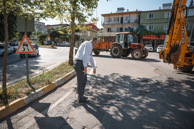 Doğalgaz sonrası cadde ve sokaklar onarılıyor