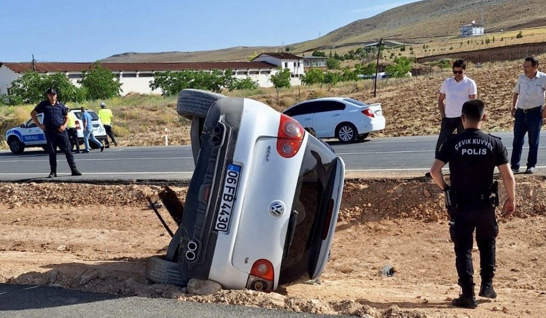 Kahramanmaraş’ta sürücü kontrolünü kaybettiği otomobiliyle takla atması sonucu yaralandı. 