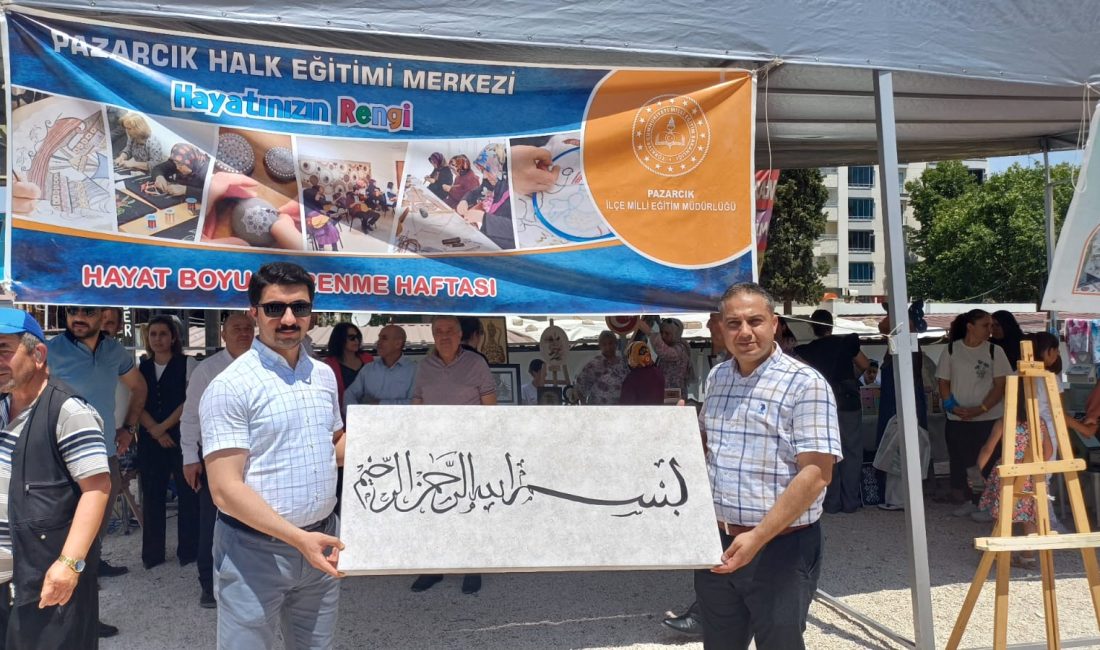 Pazarcık ilçesinde, Hayat Boyu Öğrenme Haftası’nın coşkusuyla düzenlenen geleneksel yıl