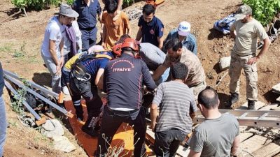 Kahramanmaraş’ın Ekinözü ilçesinde kuyuya düşen kadın itfaiye ekiplerince kurtarıldı. 