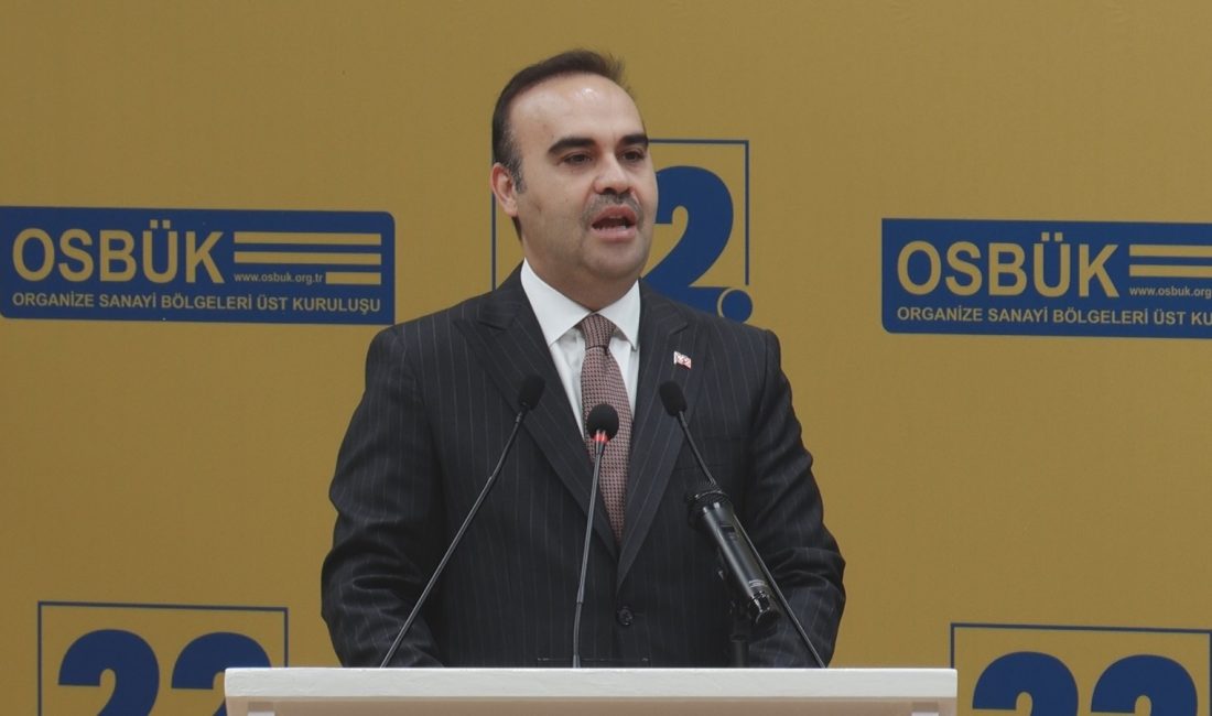 Sanayi ve Teknoloji Bakanı Mehmet Fatih Kacır, Ankara’da düzenlenen Organize