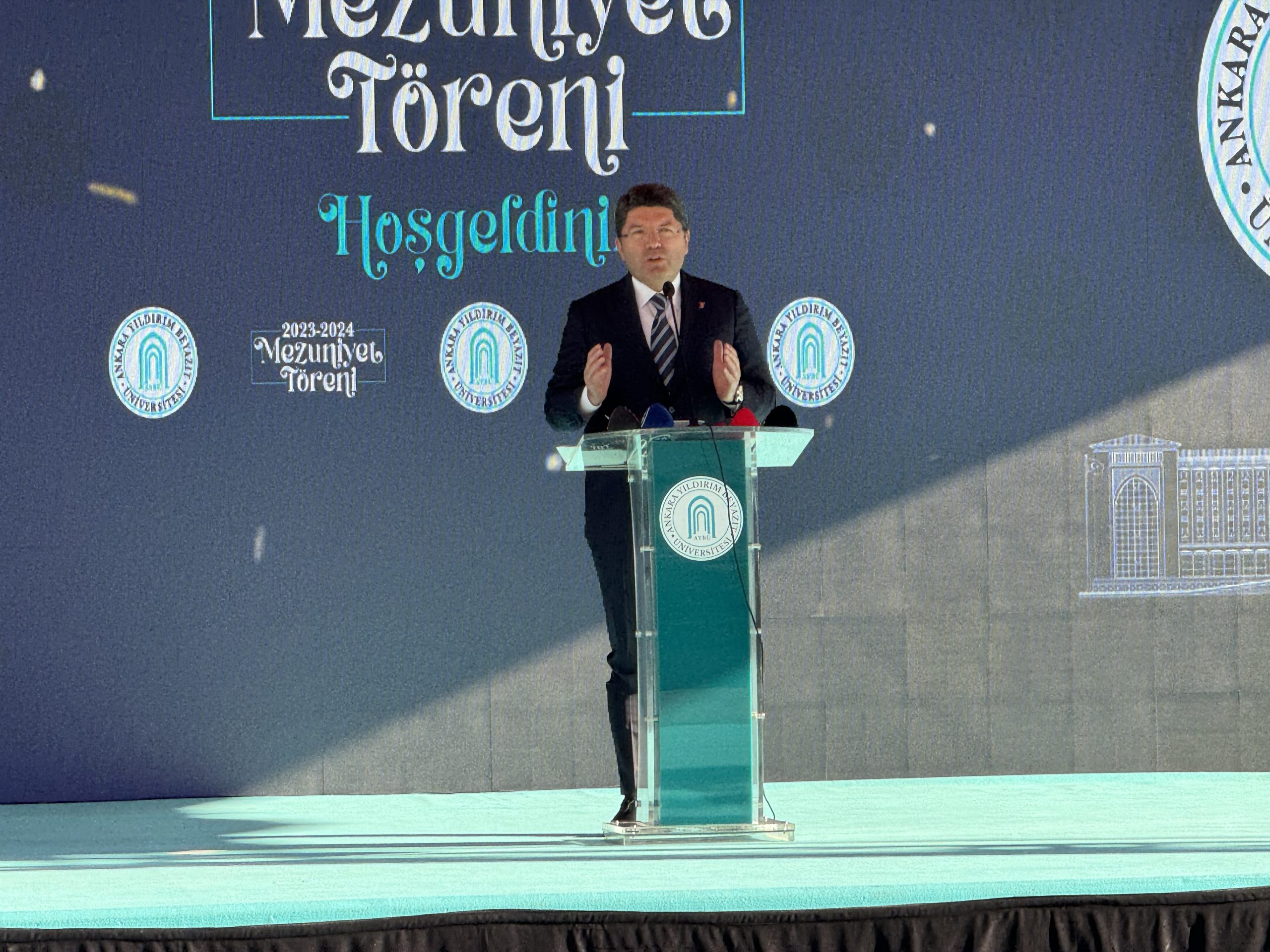 ADALET BAKANI TUNÇ: "HAKKANİYETİ, ADALETİ SAVUNMAYA DEVAM EDECEĞİZ"