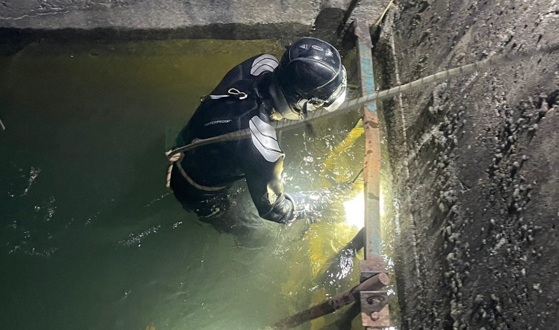 Batman’da sıcak havadan etkilenen bir Suriyeli çoban, sulama kanalına girerek