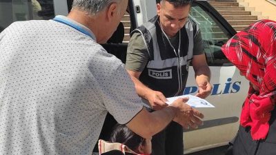 Malatya’da, polis ekipleri engelli bir öğrenciye destek oldu. Turgut Özal