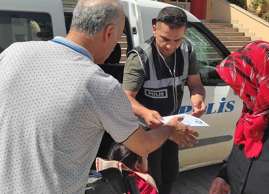 Malatya’da, polis ekipleri engelli