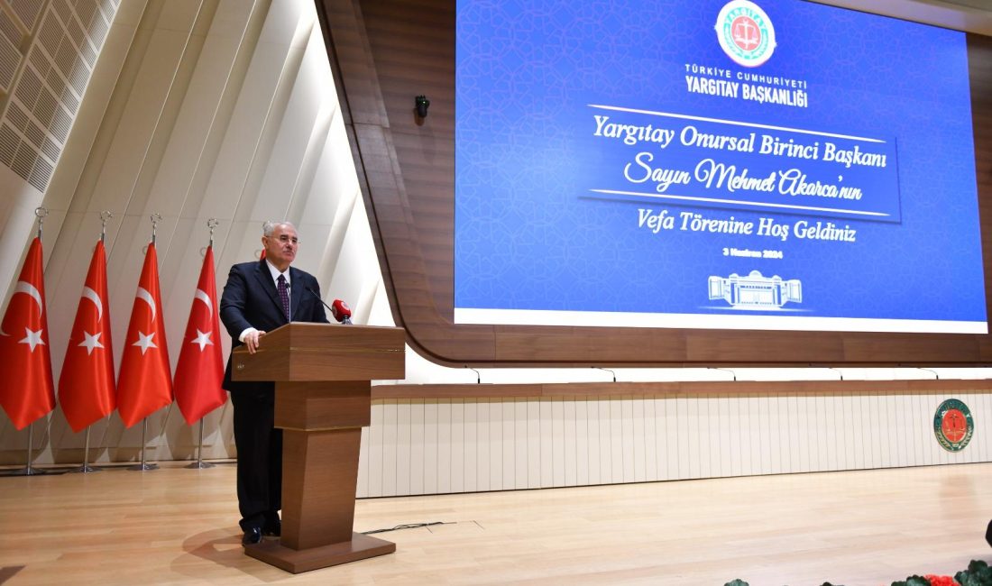 Ankara’da, emekli Yargıtay Başkanı Mehmet Akarca için veda töreni düzenlendi.
