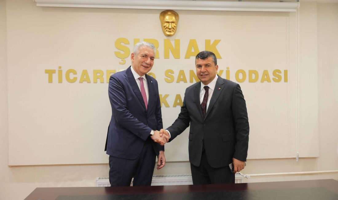 İstanbul Sanayi Odası Heyeti, Şırnak Ticaret ve Sanayi Odası’nı ziyaret