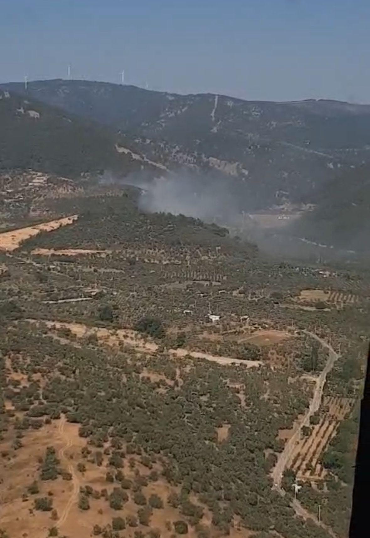 İzmir Torbalı'da Orman Yangını Kontrol Altına Alınıyor