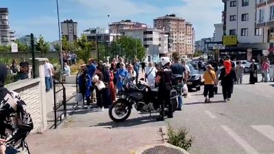 Samsun’da Yükseköğretim Kurumları Sınavı’nın ikinci oturumuna yetişemeyen bir erkek öğrenci,