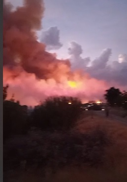 Uşak’ta Orman Yangını Kontrol Altına Alınmaya Çalışılıyor Uşak’ta Köprübaşı Mahallesi