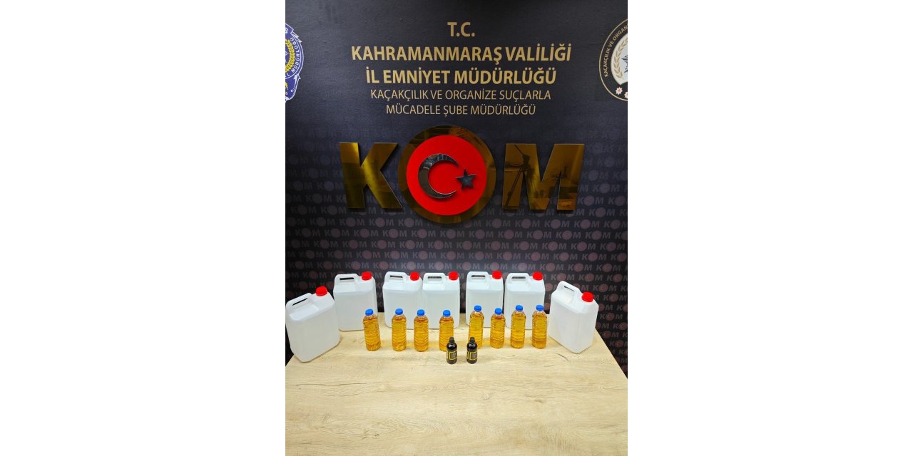Kahramanmaraş’ta sahte alkol operasyonu