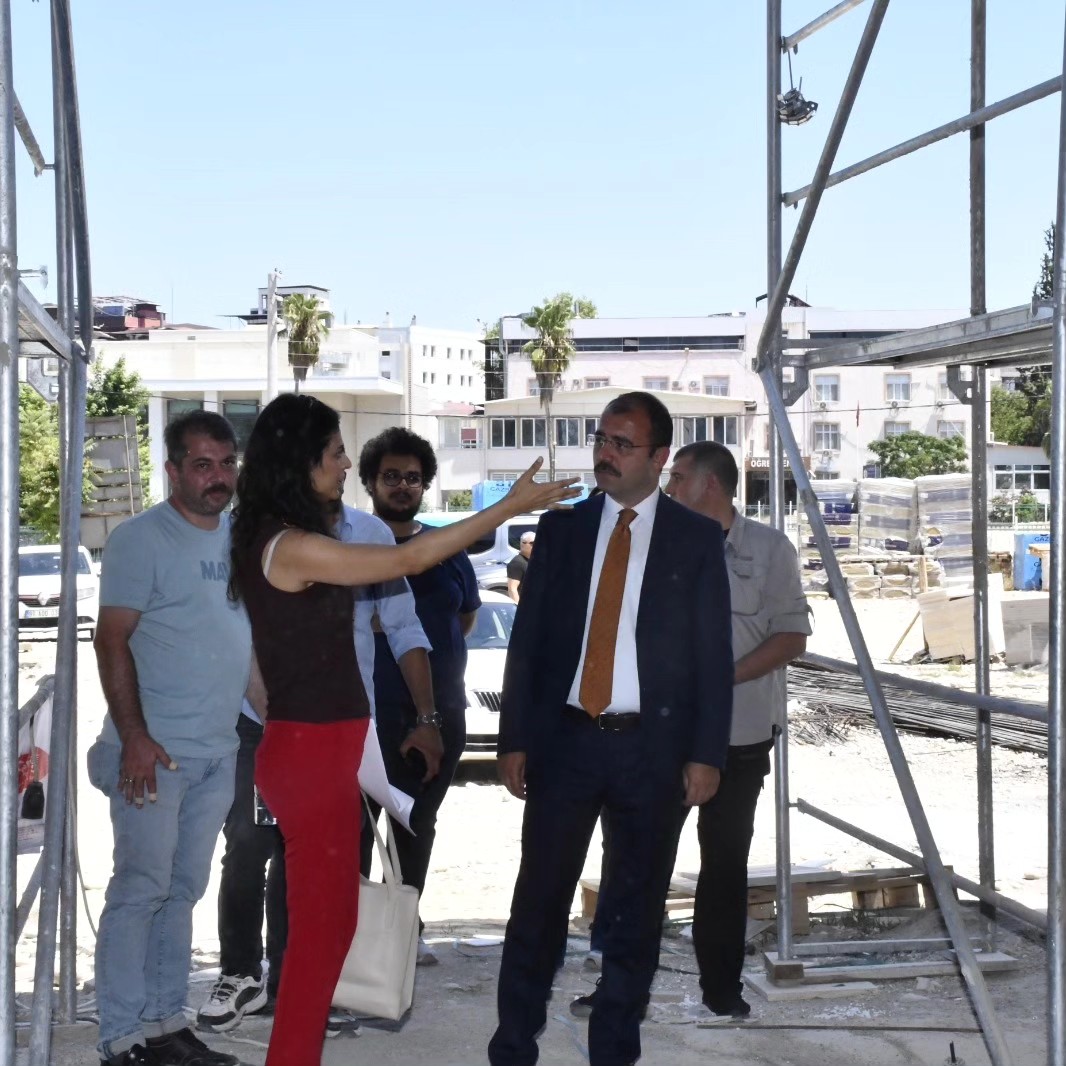 KAYMAKAM ERDİNÇ DOLU, HÜKÜMET KONAĞI İNŞAATINI İNCELEDİ