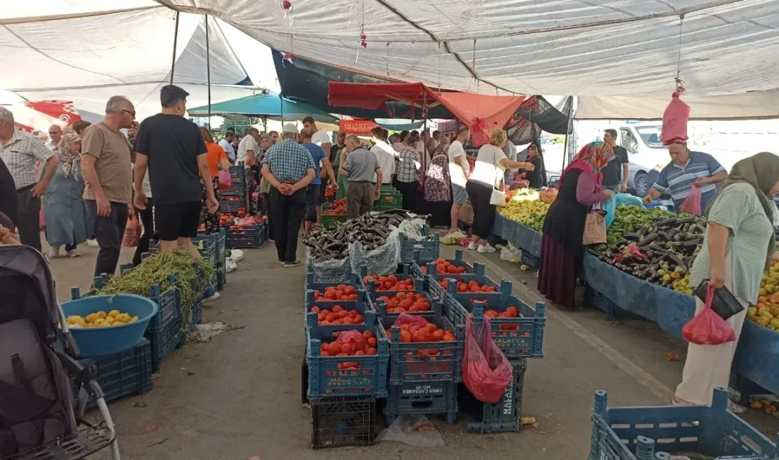 Yaz aylarının ortalarına gelmemize rağmen Andırın da semt pazarlarının ateşi
