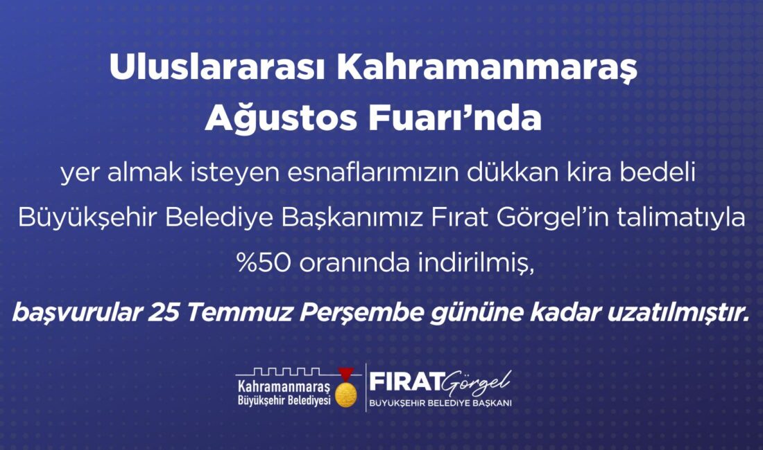 Uluslararası Geleneksel Kahramanmaraş Ağustos Fuarı hazırlıkları yoğun bir şekilde devam