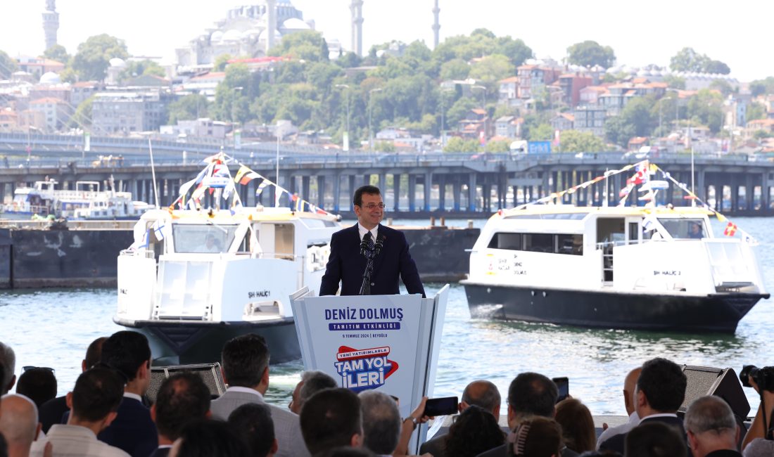 İstanbul’da İBB iştiraki Şehir Hatları tarafından üretilen Deniz Dolmuşlar, düzenlenen