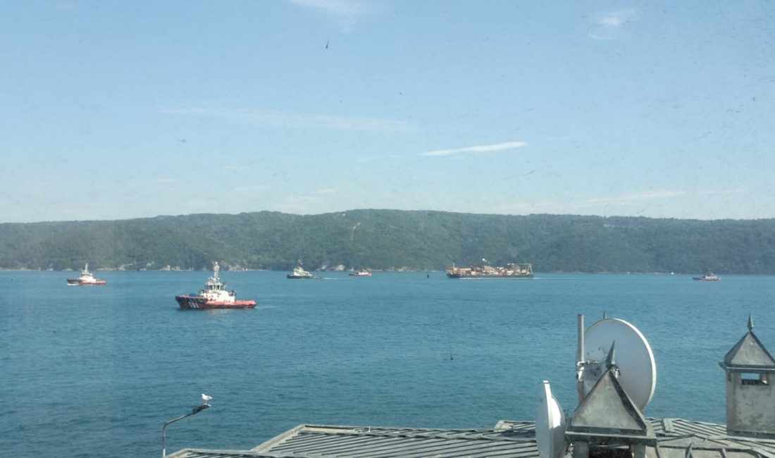 İstanbul Boğazı Umuryeri açıklarında seyir halindeyken makine arızası nedeniyle karaya