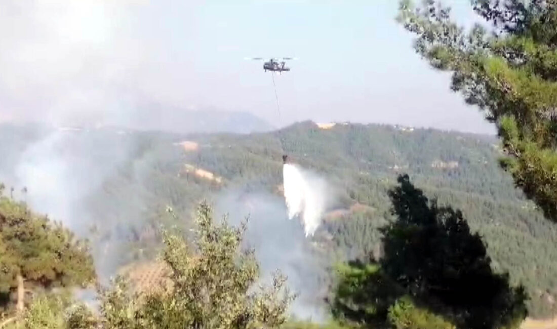 Orman yangını Kahramanmaraş’ta devam ediyor Kahramanmaraş’ta çıkan orman yangınında 250