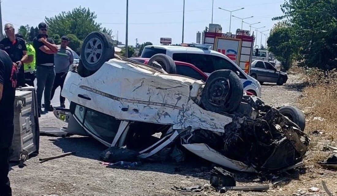 Kahramanmaraş’ın Türkoğlu ilçesinde otomobilin